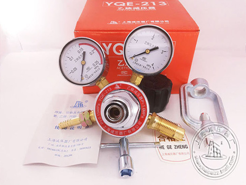 上海牌YQE-213上海减压器厂乙炔减压器调压器稳压器压力表非标订 